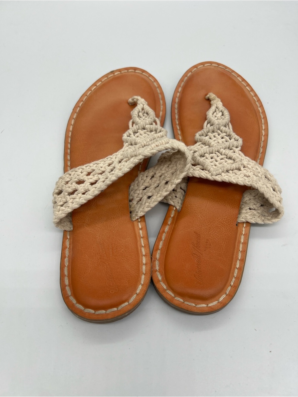 Woven Women’s Sandals in Cream - Picture 4 of 4